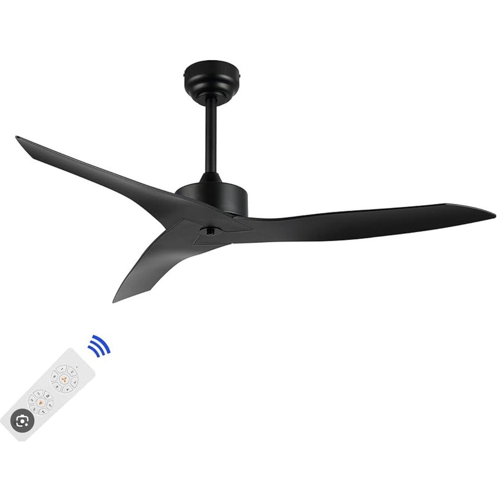Jonathan Y Aldrin 50" Modern Ceiling Fan 6-Speed Costal Black JYL9715A Remote